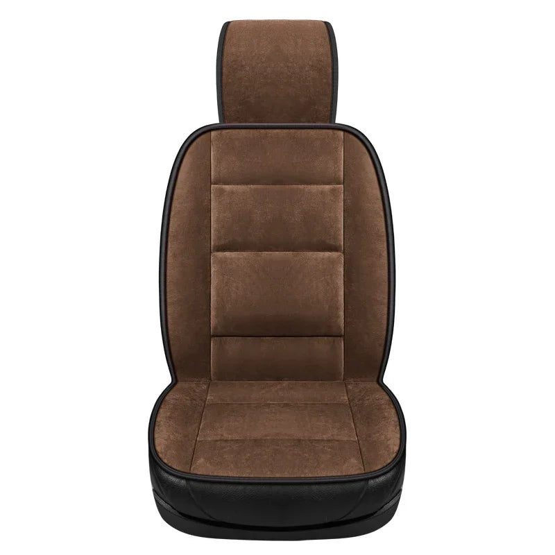Winter Plush Car Cushion - Warm, Durable Comfort for Long Drives