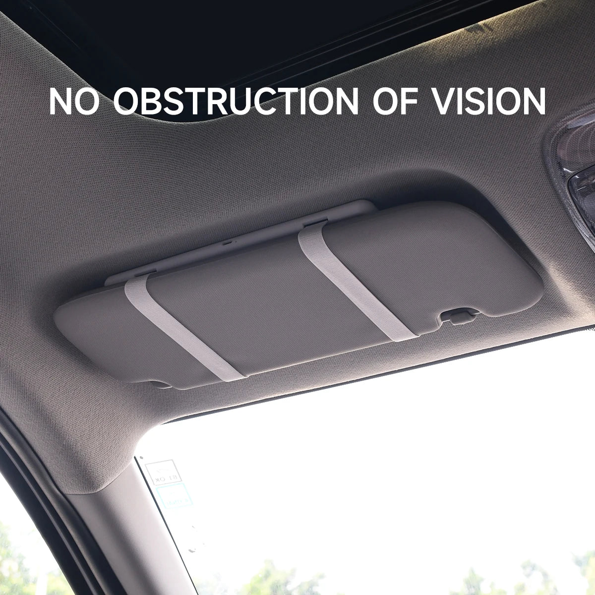HD LED Car Mirror - Rechargeable, 3-Level Dimmable Touchscreen for Night Visibility