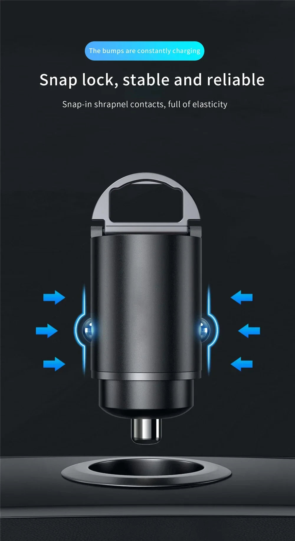 Mini 30W PD Car Charger - Portable Fast Charging Adapter for All Phones-type C-USB